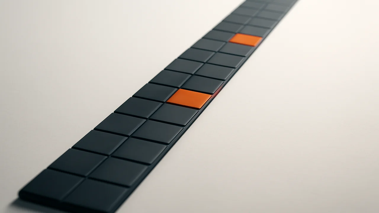 Editorial illustration of a virtual reel strip